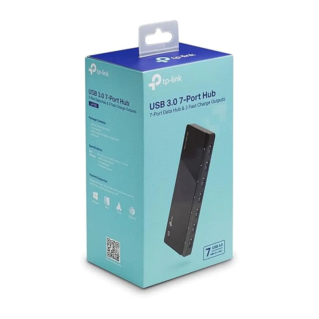 TP-Link UH700 7-Port USB 3.0 Data Hub with 5V/1.5A Fast Charging and 5Gbps Transfer Speed
