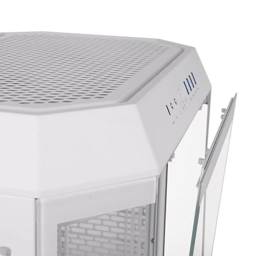 Thermaltake The Tower 600 ATX Mid Tower Tempered Glass PC Case - Snow Edition
