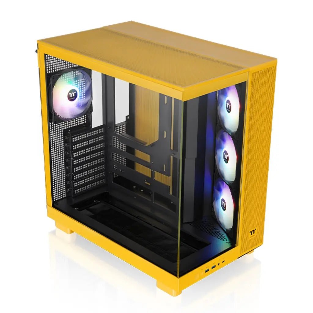 Thermaltake View 380 XL TG ARGB ATX Mid Tower Tempered Glass PC Case - Bumblebee Edition