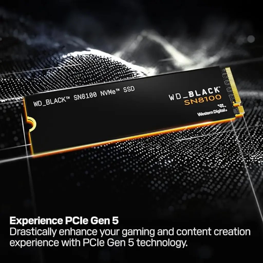WD_BLACK SN8100 4TB NVMe PCIe Gen5 M.2 2280 Internal Gaming SSD with Heatsink