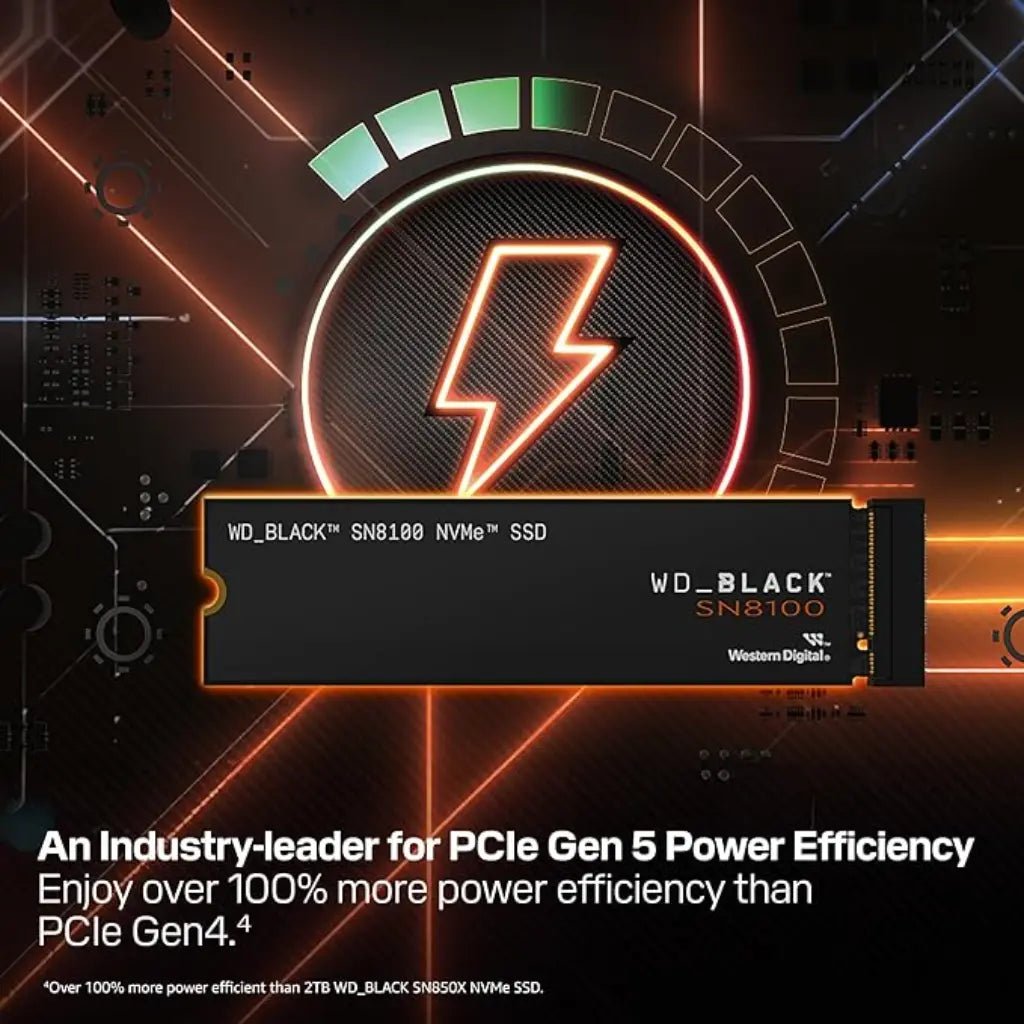 WD_BLACK SN850X 2TB NVMe PCIe Gen5 M.2 2280 Internal Gaming SSD