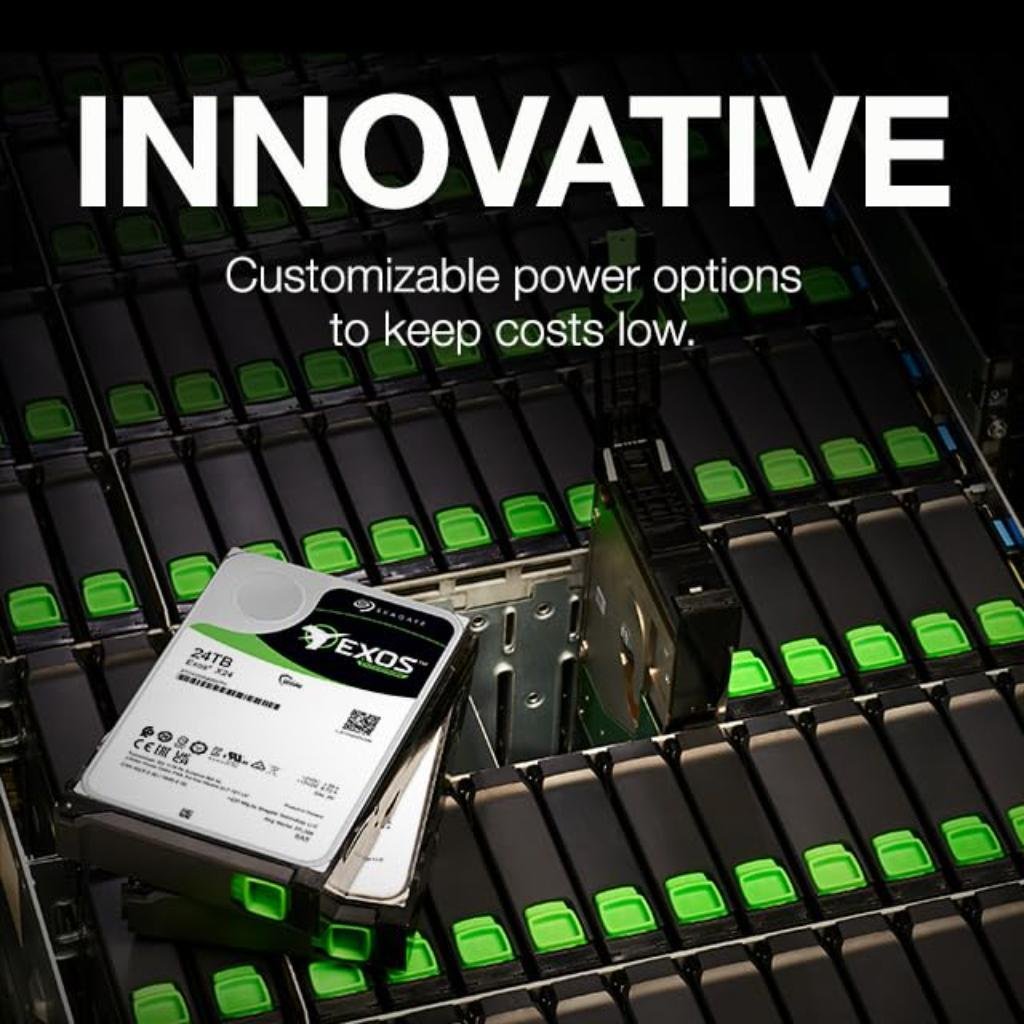Seagate Exos X24 20TB 7200RPM SATA 6Gb/s 512MB Cache 3.5-Inch Enterprise NAS Hard Drive