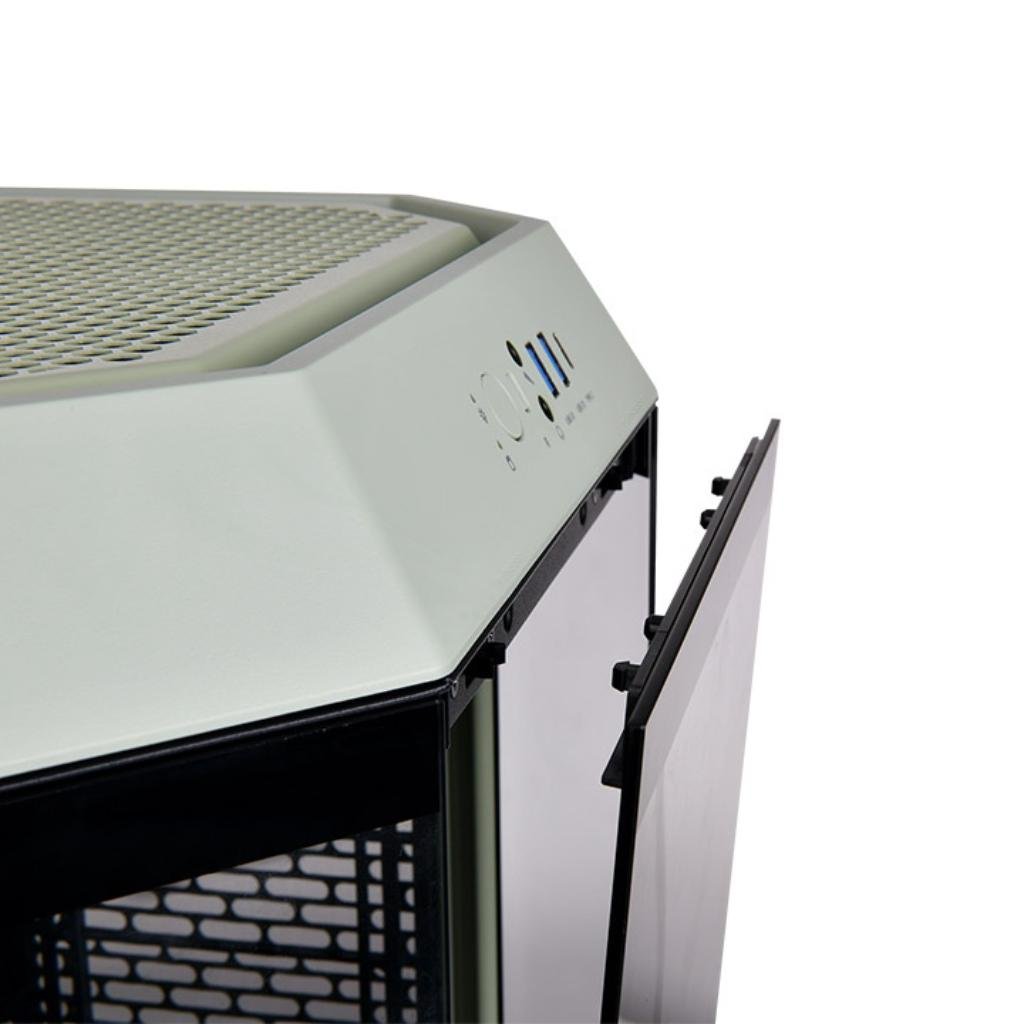 Thermaltake The Tower 300 Micro-ATX Chassis - Unique Vertical Octagonal Tempered Glass Design