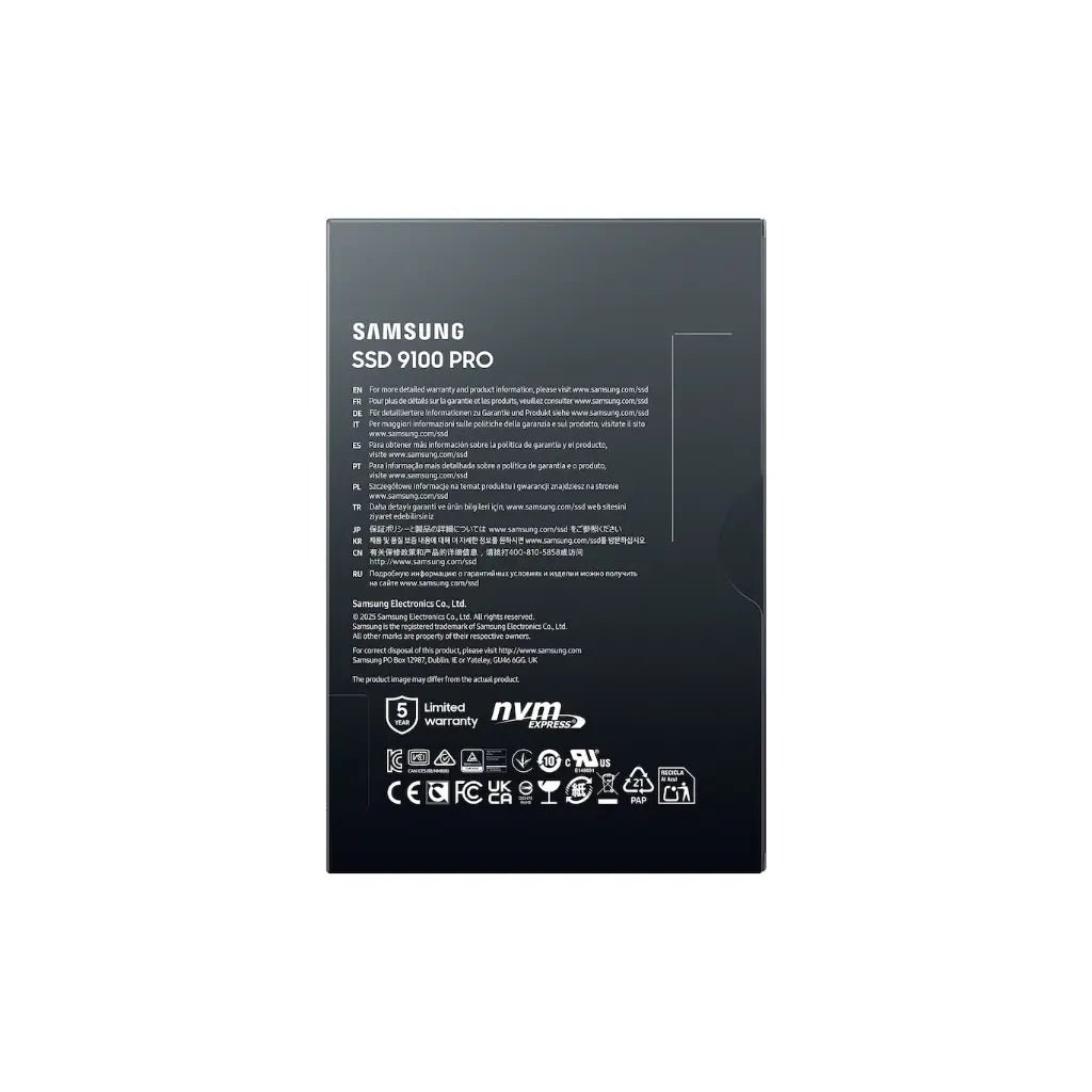 Samsung 9100 PRO 8TB M.2 2280 NVMe PCIe 5.0 High-Performance Internal Solid State Drive