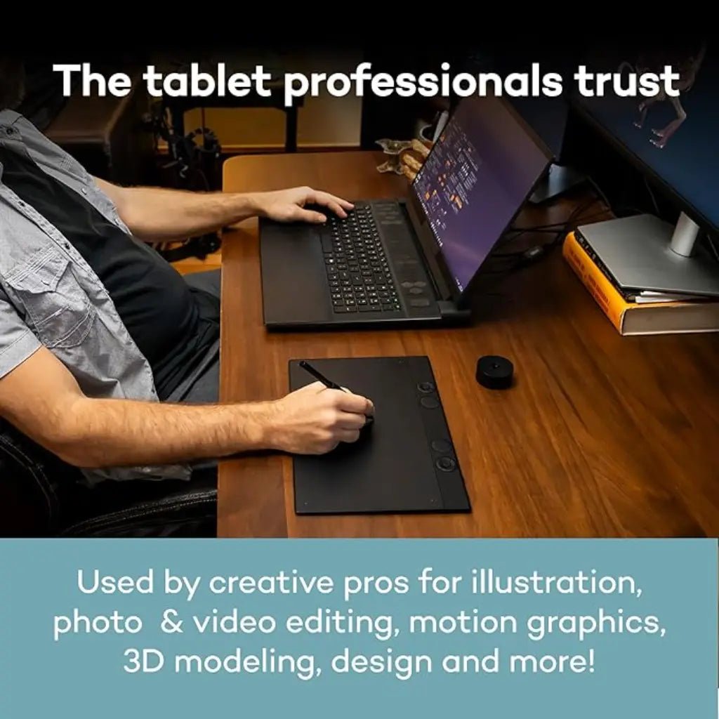 Wacom Intuos Pro Small Professional Bluetooth Graphic Drawing Tablet (PTK470K0C)