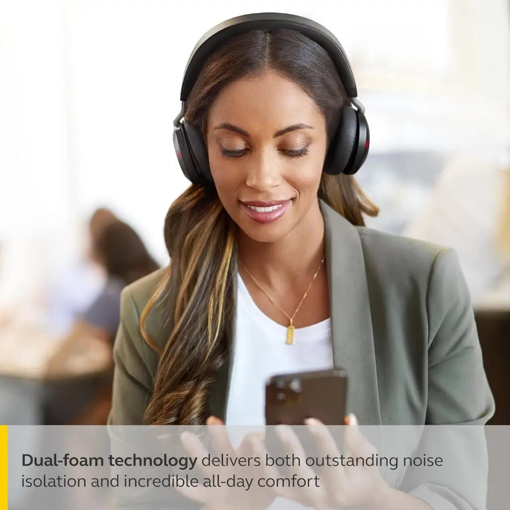 Jabra Evolve2 75 Professional Wireless Noise-Canceling Headset with USB-C Bluetooth Adapter