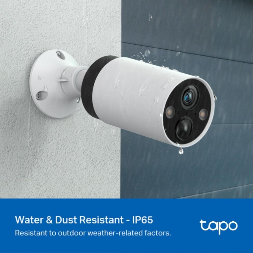 TP-Link Tapo C420-S1 Smart 2K QHD Wire-Free Wi-Fi Security Camera with IP65 Weatherproofing and Color Night Vision