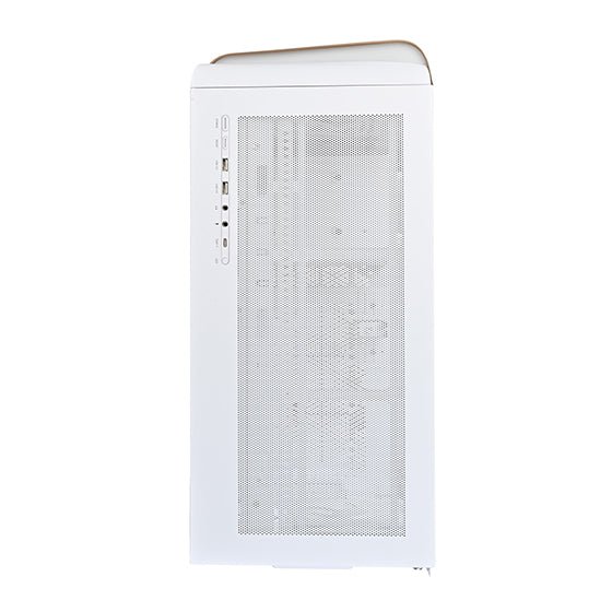 SilverStone SETA A2 ATX Mid Tower PC Case with Tempered Glass Side Panel - White and Rose Gold Edition