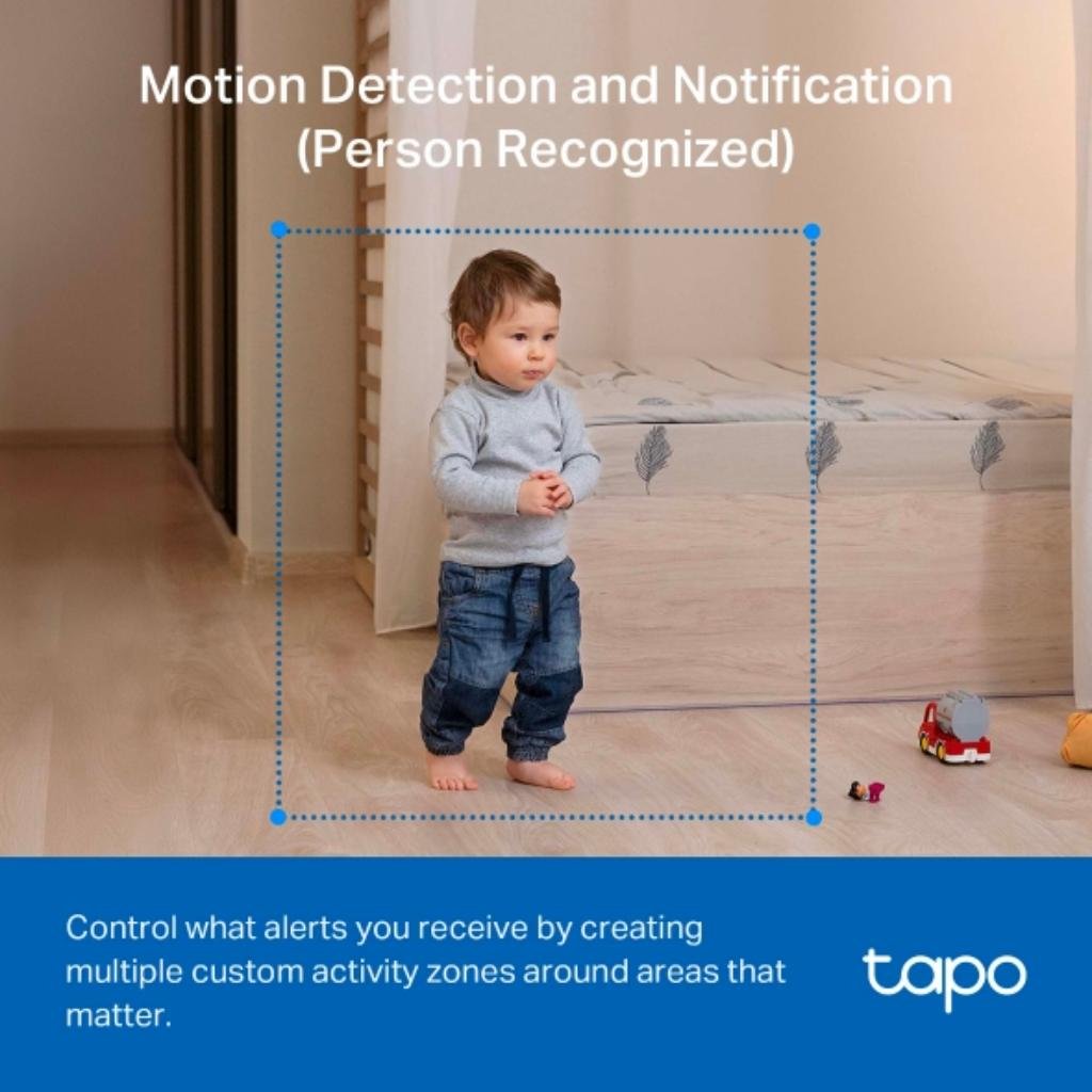 TP-Link Tapo C201 1080p Full HD Pan/Tilt Wi-Fi Indoor Security Camera with Night Vision and Two-Way Audio