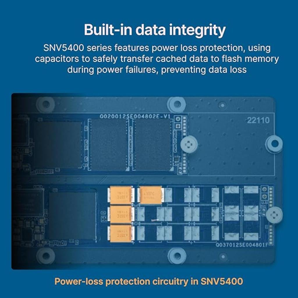 Synology SNV5420 400GB M.2 2280 NVMe PCIe Gen3 x4 SSD for High-Performance NAS Caching