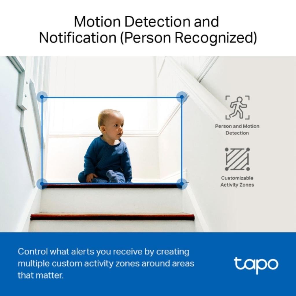 TP-Link Tapo C100 1080p Full HD Indoor Wi-Fi Security Camera with Night Vision and Two-Way Audio