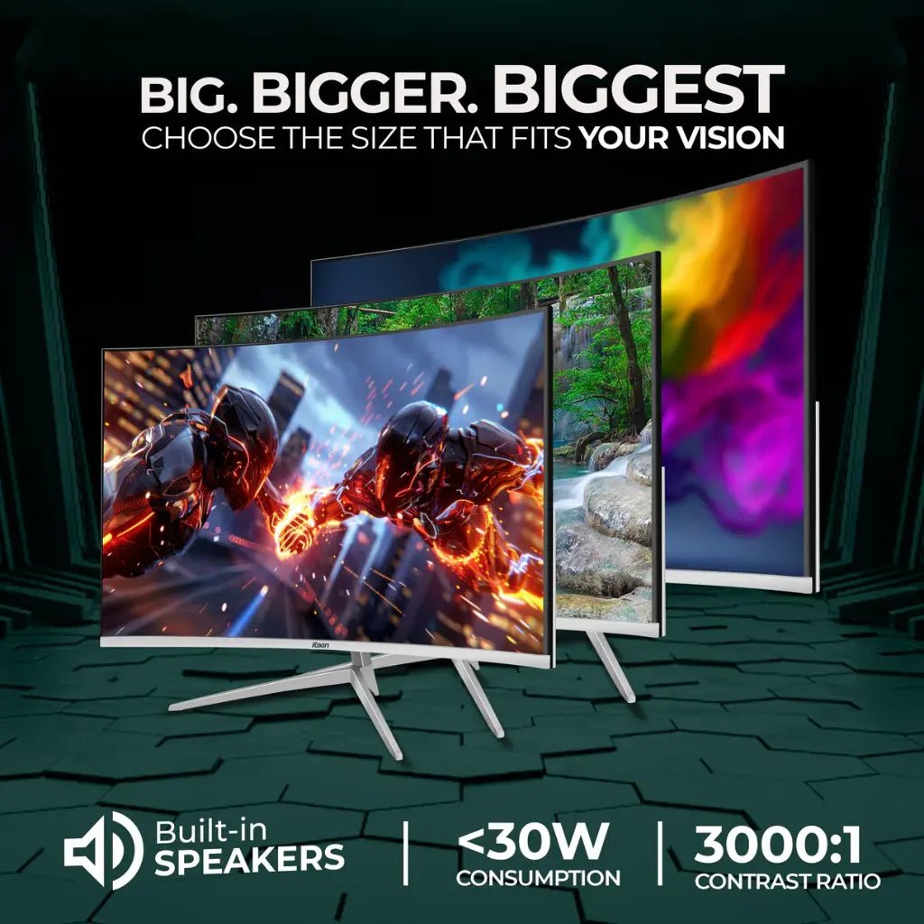 Foxin Elite Pro 24-Inch 100Hz Full HD 1080p Curved LED Gaming Monitor