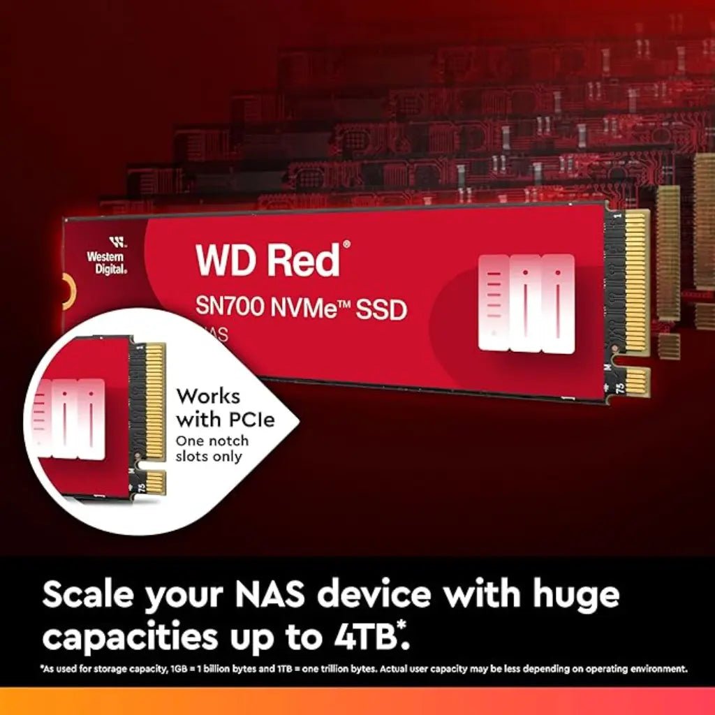 Western Digital WD Red SN700 500GB NVMe SSD for NAS Systems