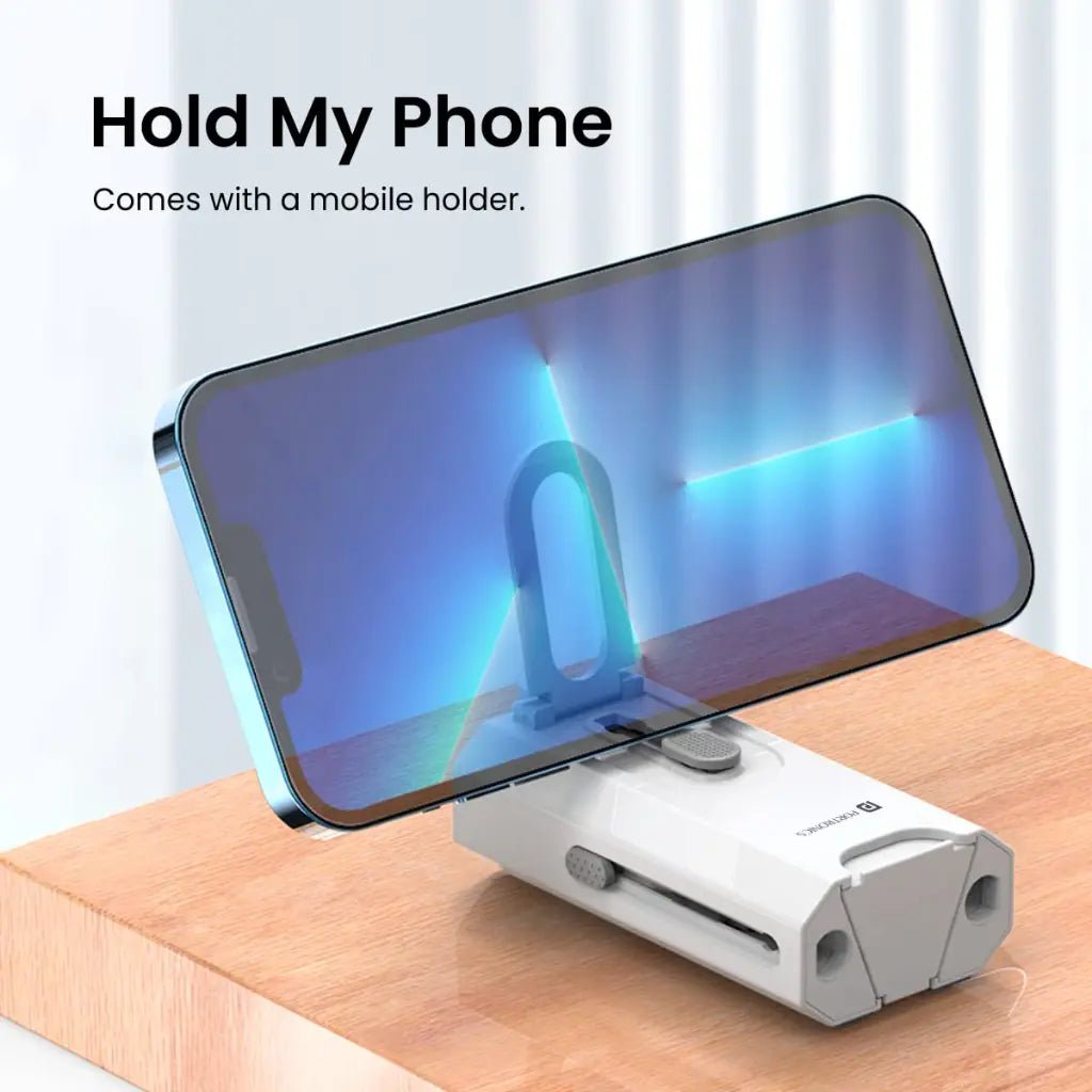 Portronics Clean M 8-in-1 Multifunctional Gadget Cleaning Kit with Integrated Mobile Holder