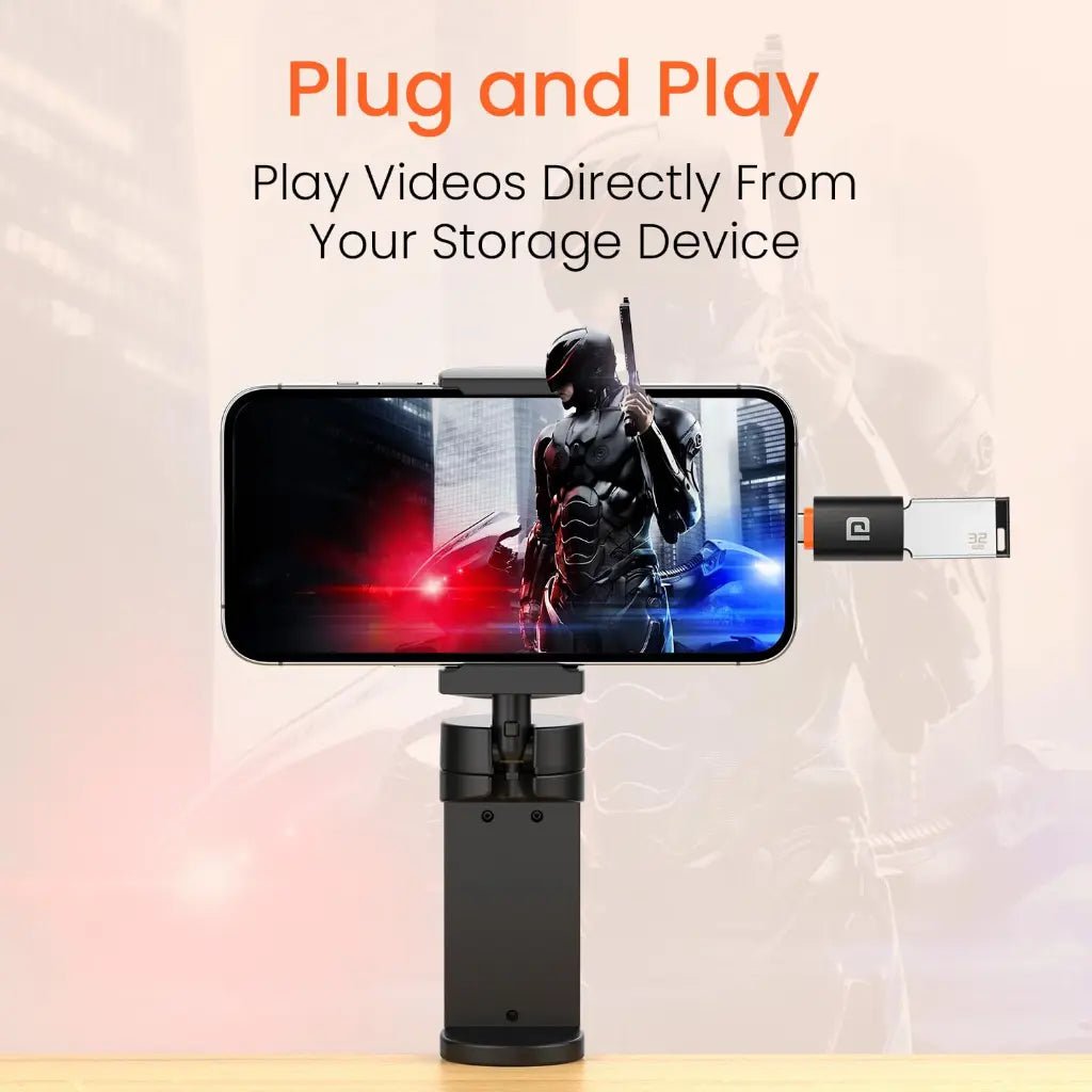 Portronics Bridge Y USB-A to USB-C OTG Adapter with Fast Charging Support