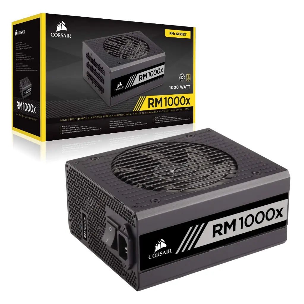 Corsair RM1000x 1000W 80 Plus Gold Certified Fully Modular ATX Power Supply Unit