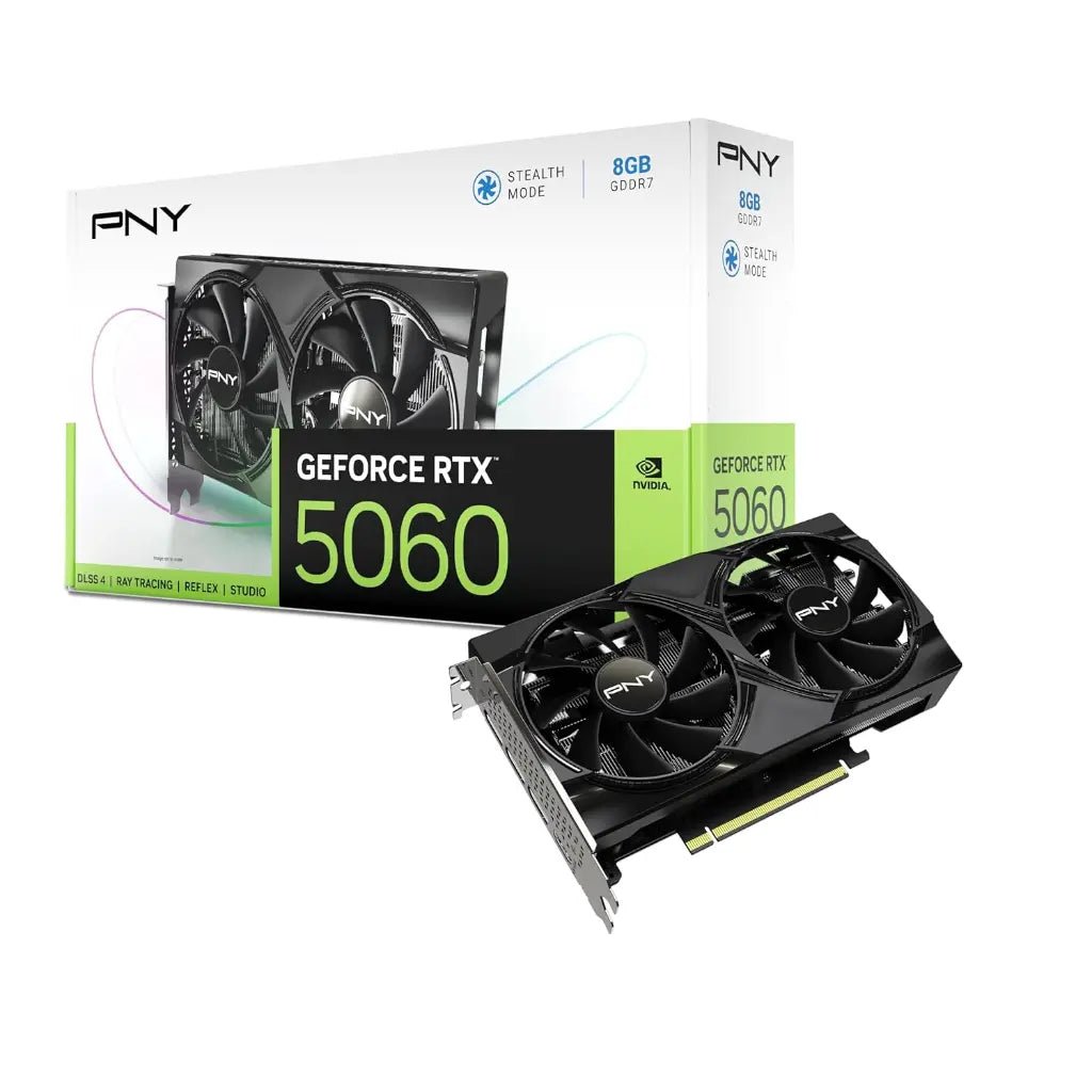 PNY GeForce RTX 5060 8GB GDDR7 Dual Fan Gaming Graphics Card