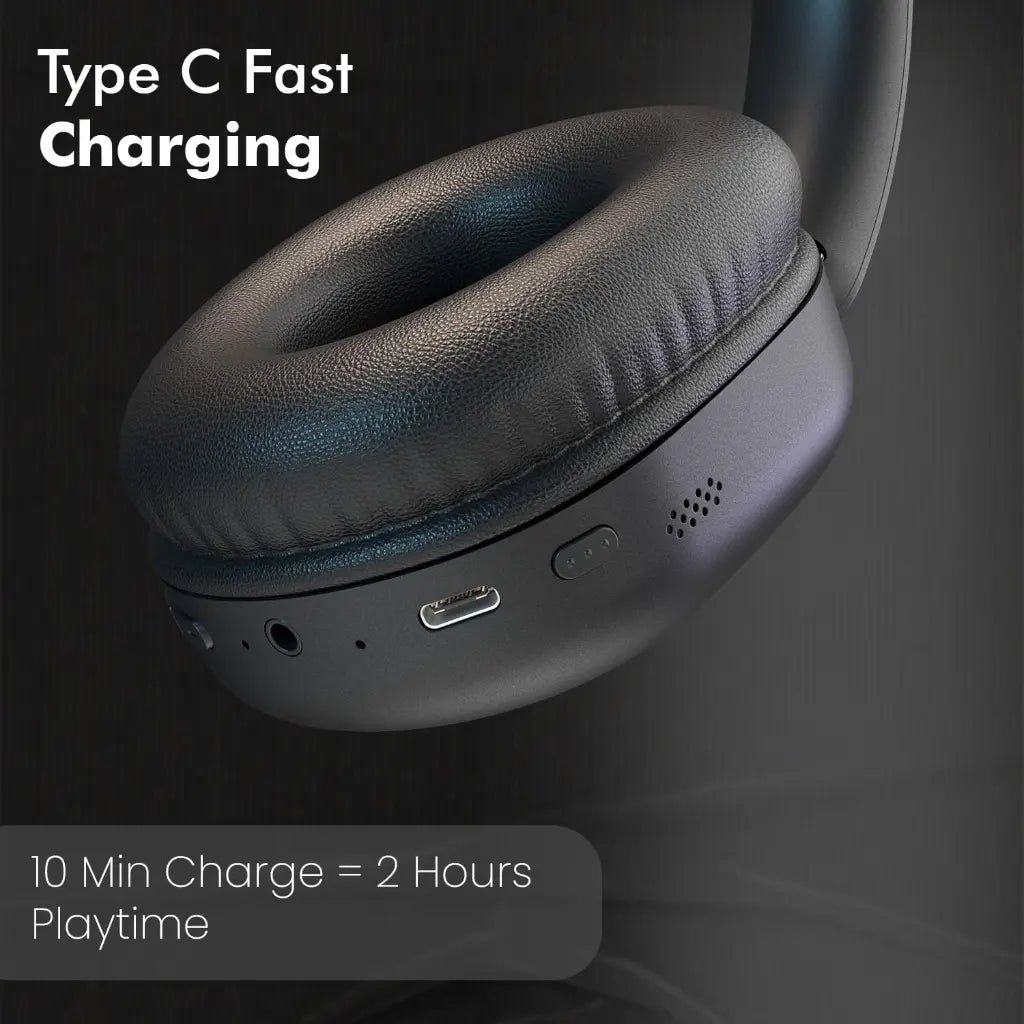 Portronics Muffs M6 (POR 3261) Over-Ear Wireless Bluetooth Headphones with 40-Hour Playtime