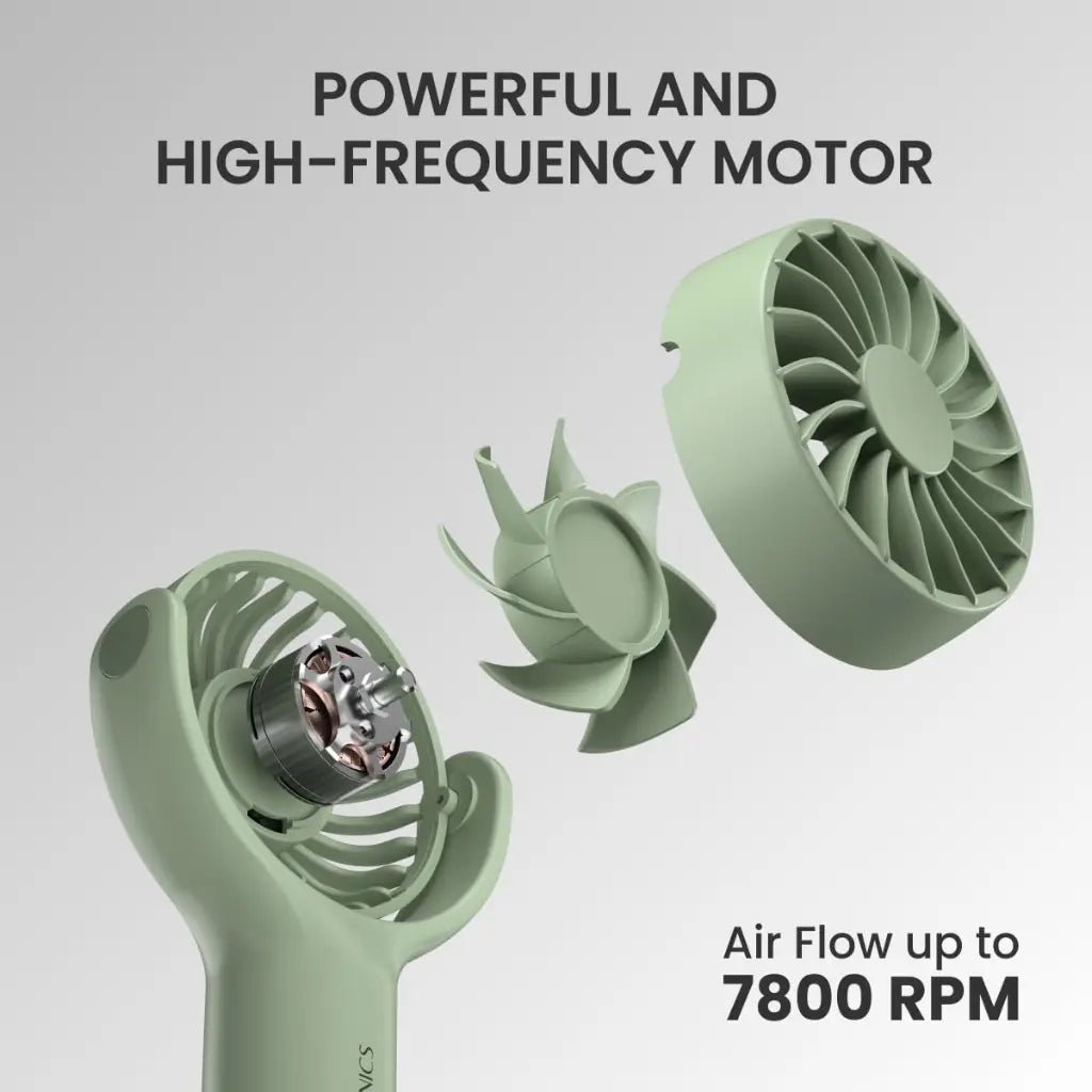 Portronics Toofan Mini POR 1927 Portable Rechargeable Handheld Pocket Fan