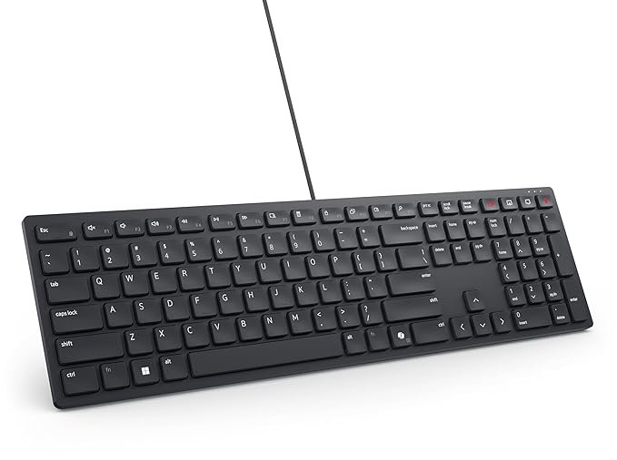 Dell KB525C Pro Silent Wired Collaboration Keyboard with Integrated Controls