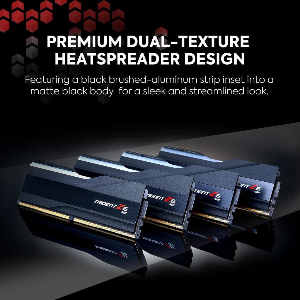 G.Skill Trident Z5 RGB 32GB (2x16GB) DDR5 6000MHz CL36 Desktop Gaming Memory Kit