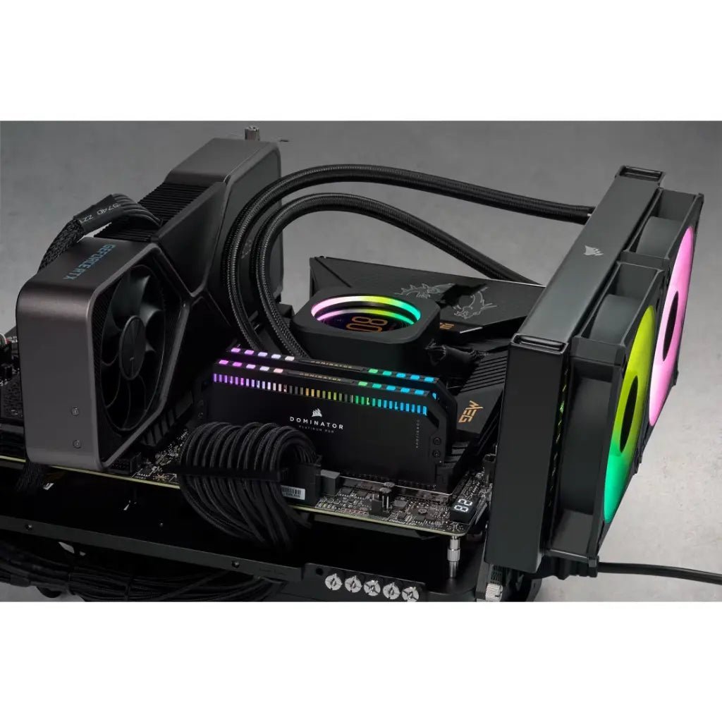 Corsair Dominator Platinum RGB 32GB (2x16GB) DDR5 7000MHz CL34 High-Performance Desktop Memory Kit - Black