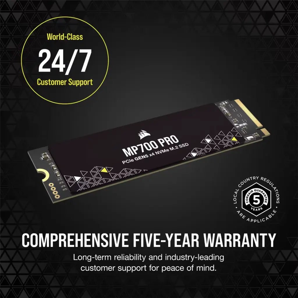 Corsair MP700 Pro 1TB PCIe Gen5 x4 NVMe 2.0 M.2 Internal Solid State Drive