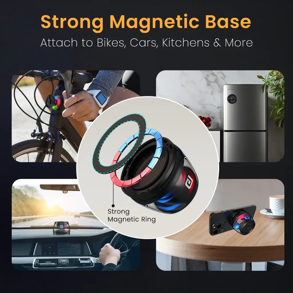 Portronics Nadya 6W Magnetic Bluetooth Speaker with Integrated MagSafe Mobile Stand