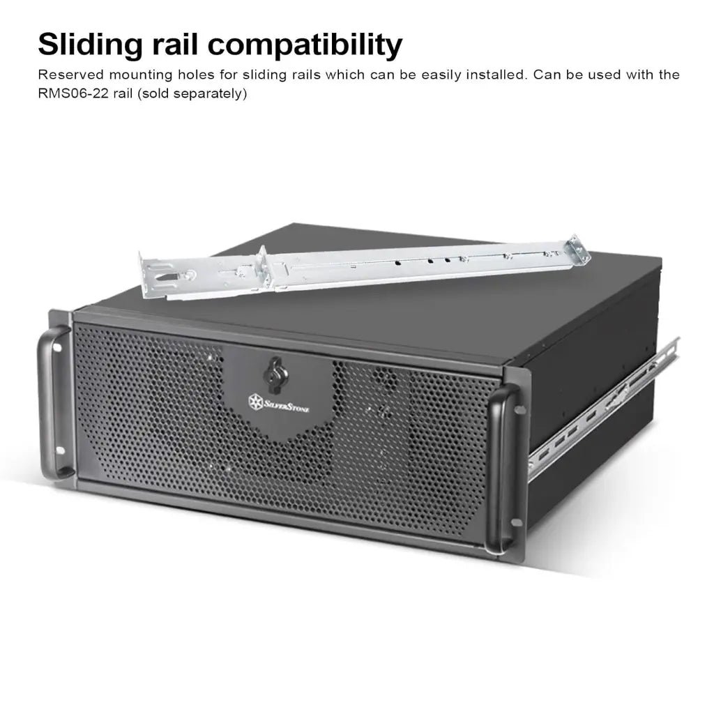 SilverStone RM42-502 4U Rackmount Server Chassis - Liquid Cooling Ready (240mm Support)