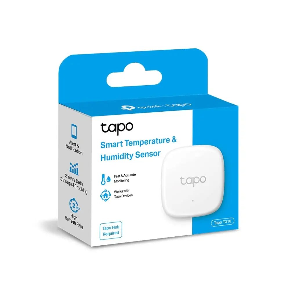 TP-Link Tapo T310 Smart Wireless Temperature and Humidity Sensor with High Accuracy and 2-Year Data Storage (Hub Required)