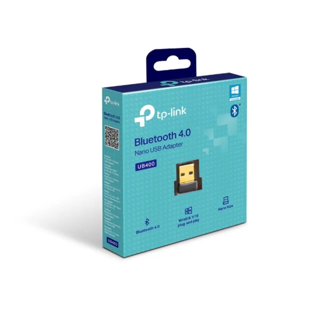 TP-Link UB400 Bluetooth 4.0 Nano USB Adapter for PC and Laptop - Plug and Play Wireless Connectivity