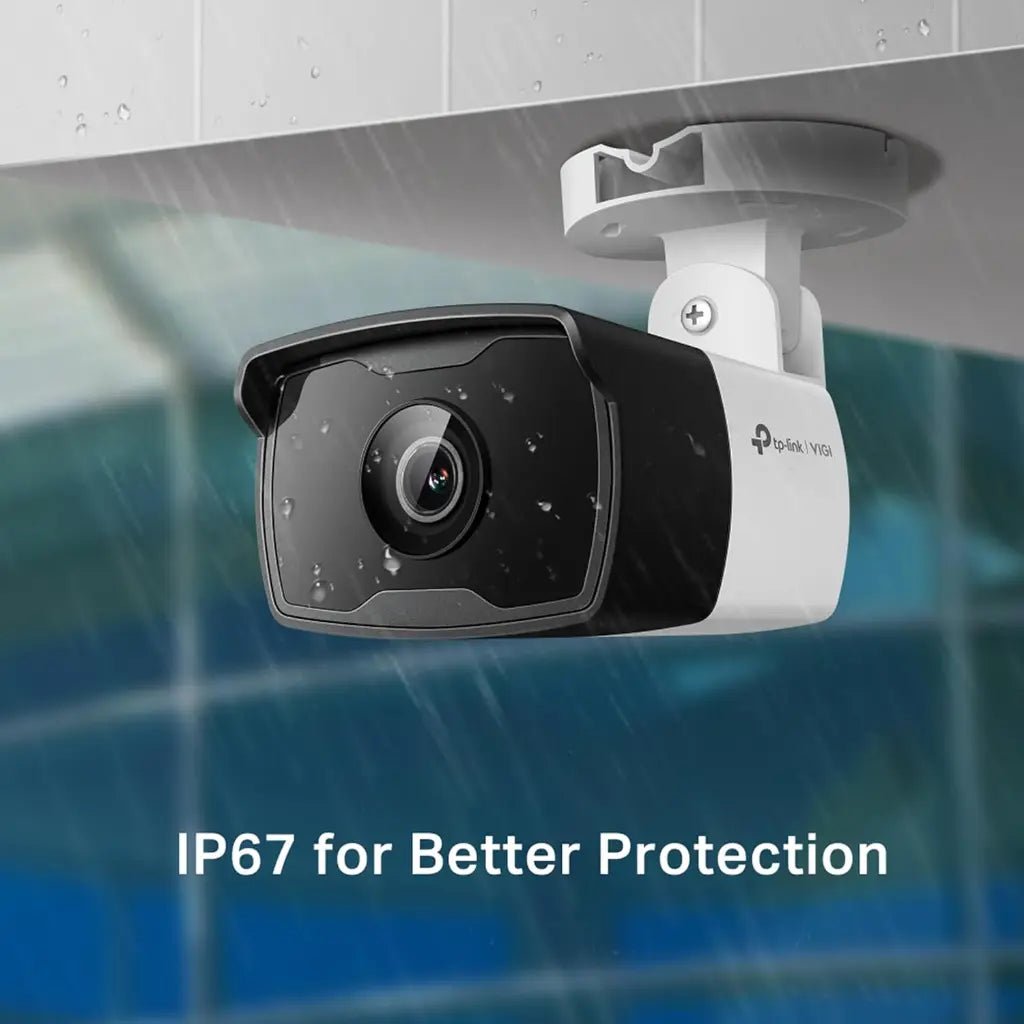 TP-Link VIGI C320I 2MP 4mm Outdoor IR Bullet Network Security Camera with Built-In Microphone and IP67 Weatherproof Rating