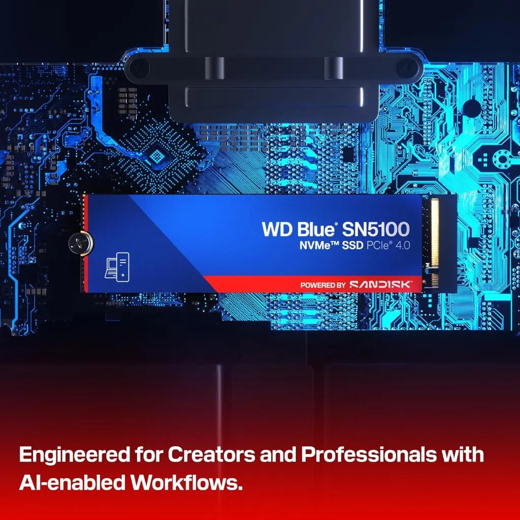 WD Blue SN5100 500GB M.2 2280 NVMe PCIe Gen4 Internal Solid State Drive