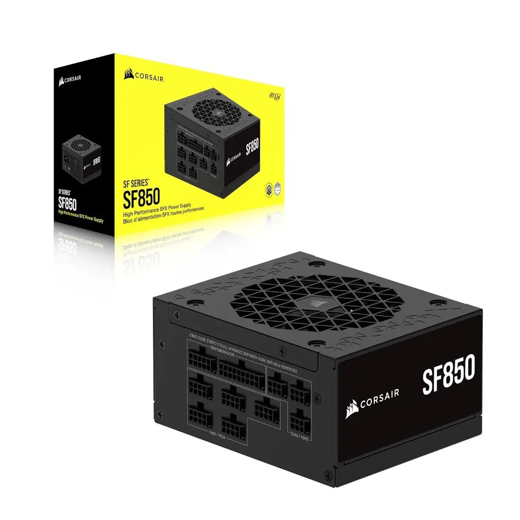 Corsair SF850 850W 80 Plus Platinum Fully Modular SFX Power Supply - High-Performance Compact PSU