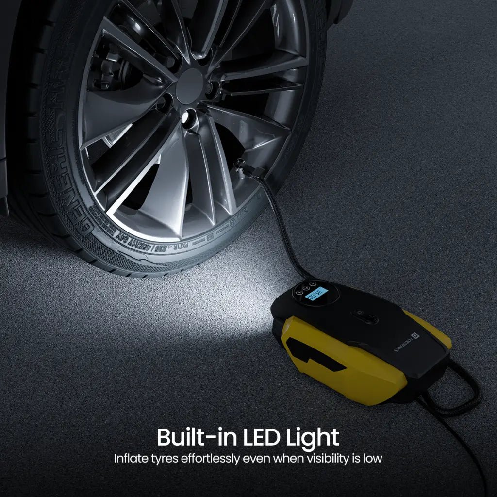 Portronics Vayu Lite POR 2006 Portable 150 PSI Digital Tyre Inflator with Auto Shut Off Feature