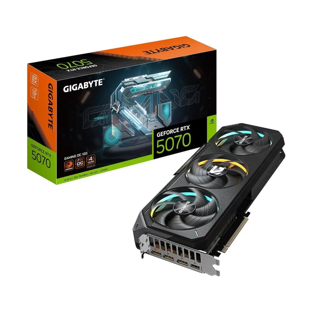 Gigabyte GeForce RTX 5070 Gaming OC 12GB GDDR7 Graphics Card - High Performance Gaming GPU