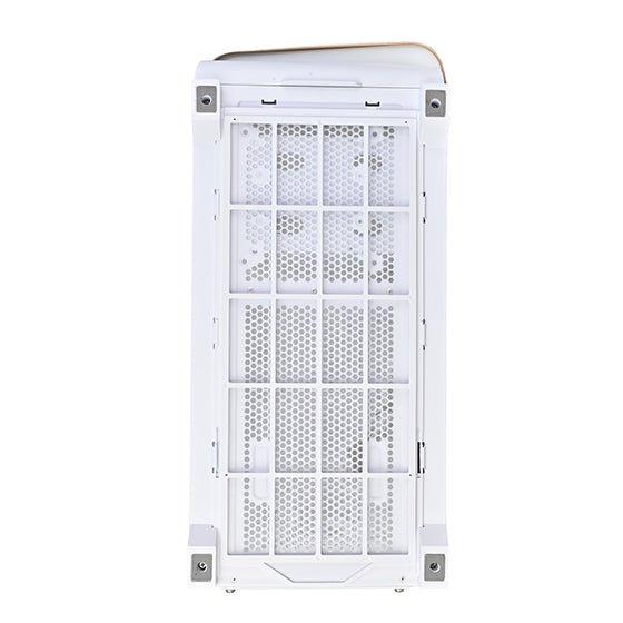 SilverStone SETA A2 ATX Mid Tower PC Case with Tempered Glass Side Panel - White and Rose Gold Edition
