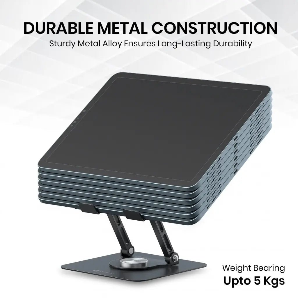 Portronics My Buddy A1 360-Degree Rotating Metal Stand for Tablets and Smartphones