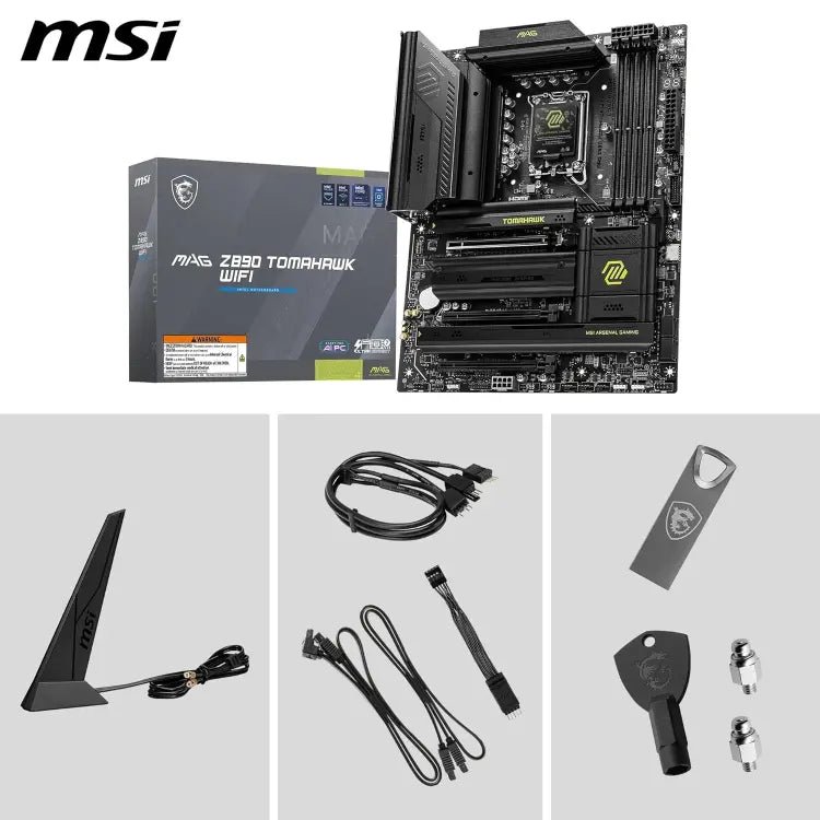 MSI MAG Z890 Tomahawk WiFi Intel LGA 1851 DDR5 PCIe 5.0 ATX Gaming Motherboard