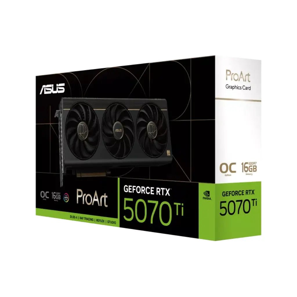 ASUS ProArt GeForce RTX 5070 Ti OC Edition 16GB GDDR7 High-Performance Graphics Card