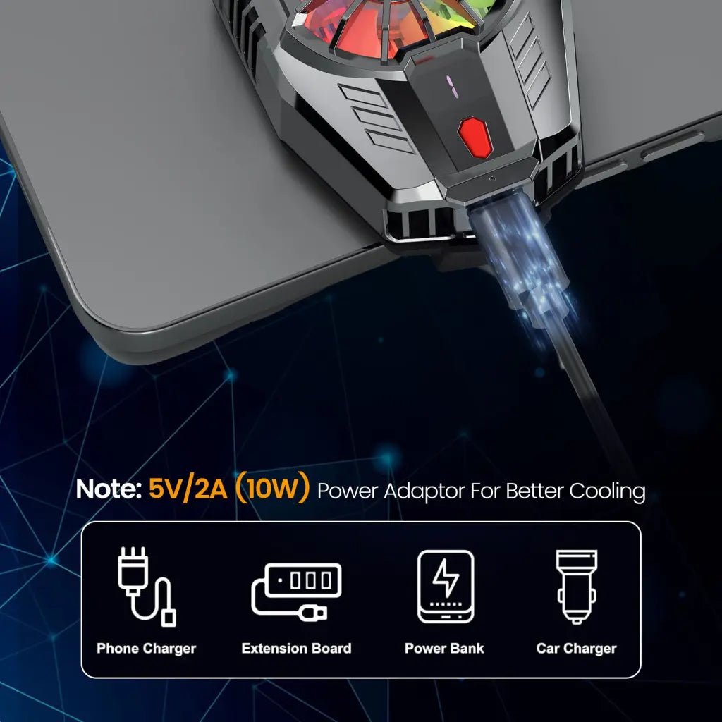 Portronics Cool Pulse POR 2649 Portable Smartphone Radiator Cooler with RGB Lighting