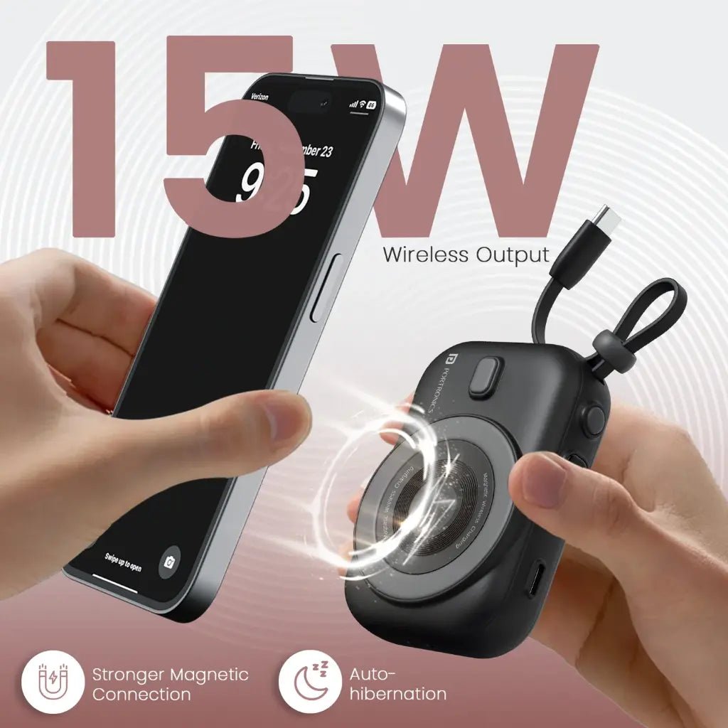Portronics Power Shutter Home POR 2901 3-in-1 Modular Charging Station with Three 10000mAh Detachable Power Banks