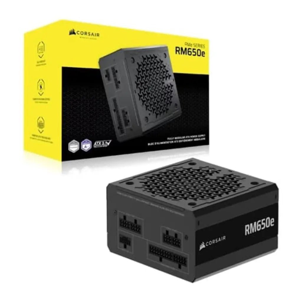 Corsair RMe Series RM650e 650W Fully Modular ATX 3.1 Low-Noise Power Supply Unit (PSU)
