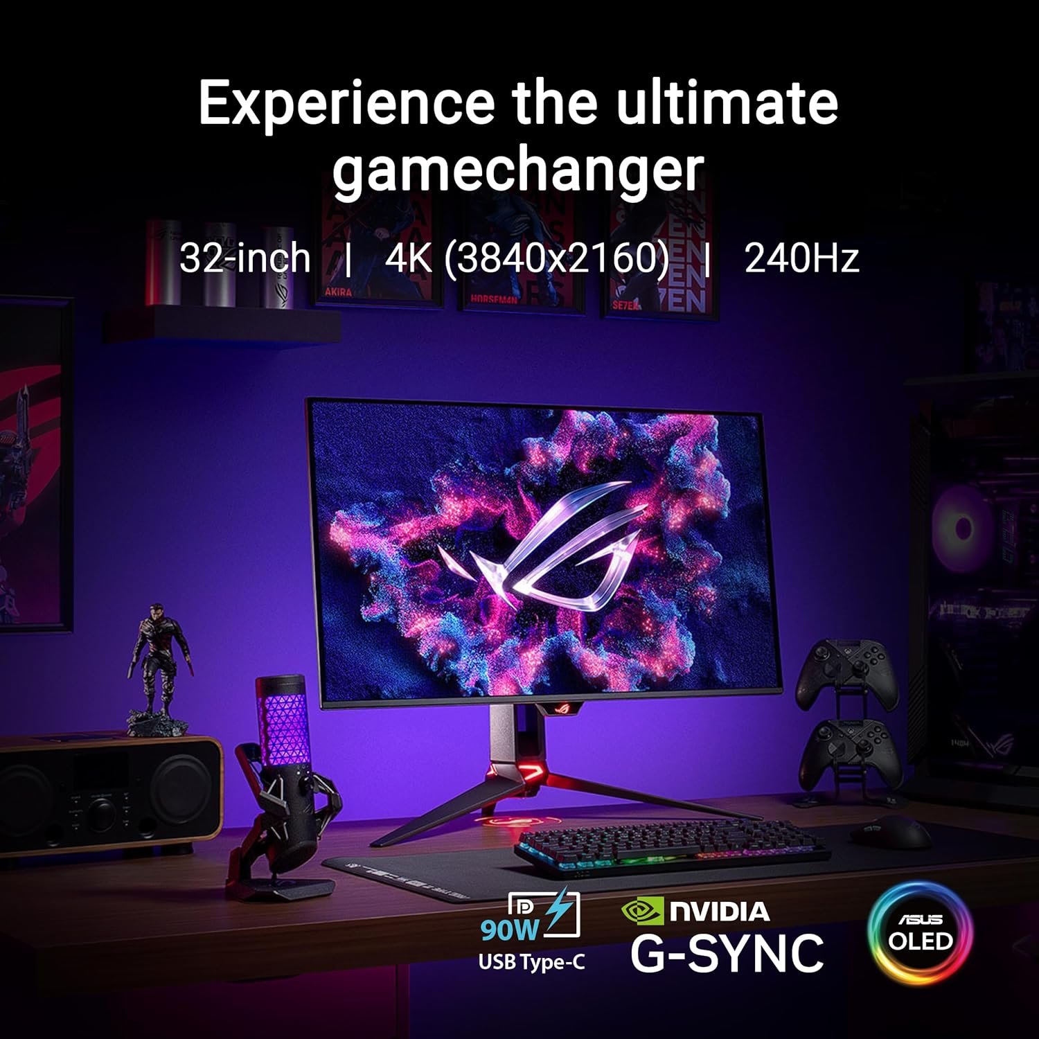 ASUS ROG Swift PG42UQ 42-inch 4K OLED Gaming Monitor with 138Hz Refresh Rate