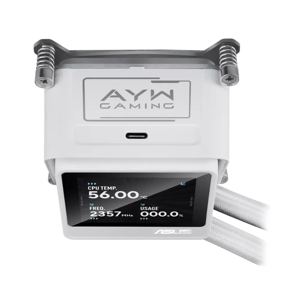 ASUS ROG RYUO III 360 ARGB LCD 360mm All-In-One Liquid CPU Cooler - White Edition