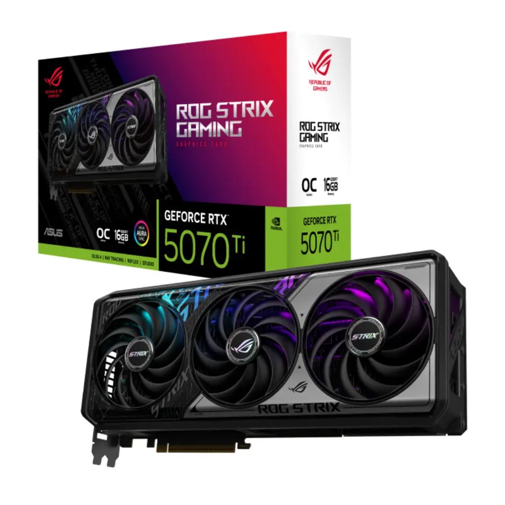 ASUS ROG Strix NVIDIA GeForce RTX 5070 Ti OC Edition 16GB GDDR7 Gaming Graphics Card