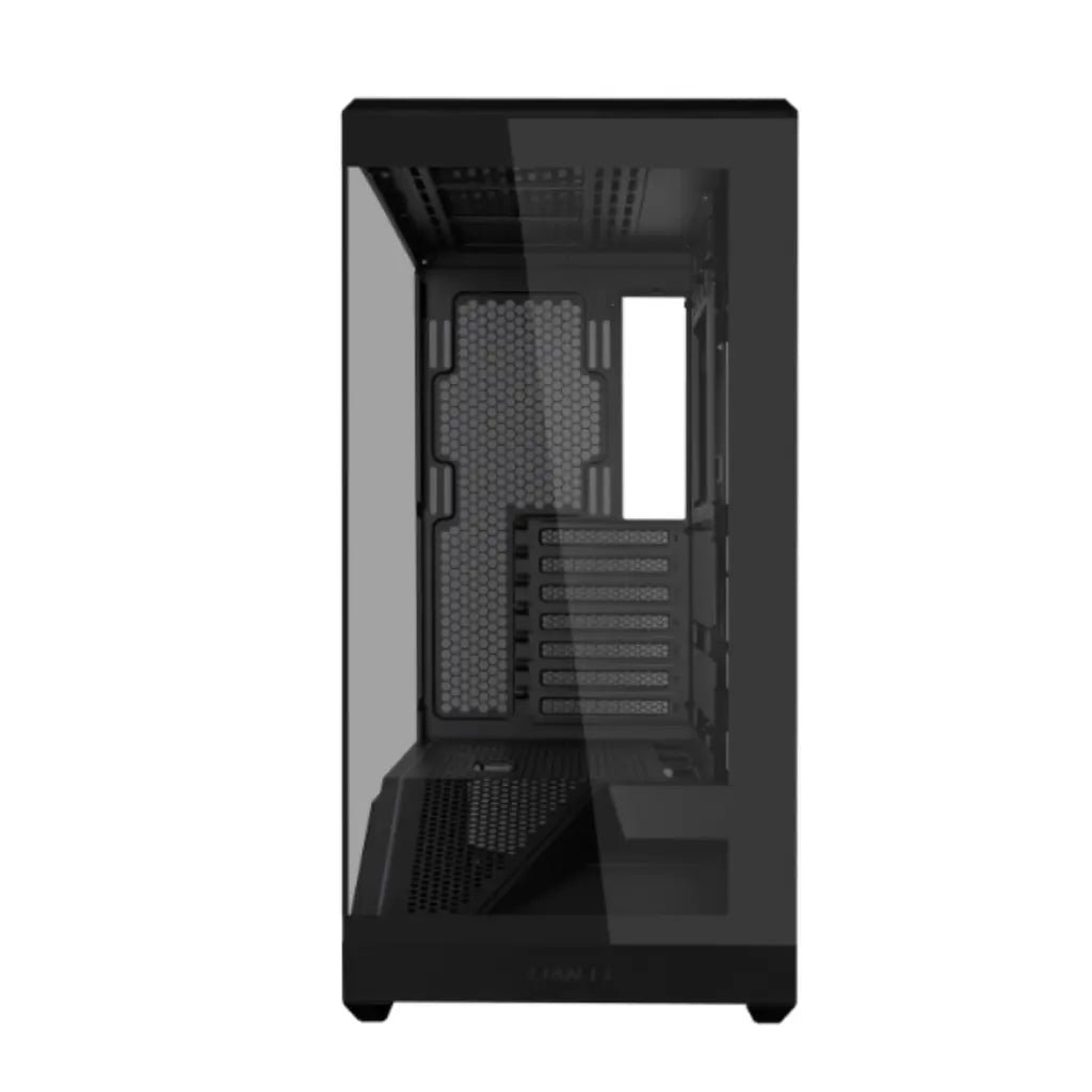 Lian Li Vector V100 Mid Tower Dual Tempered Glass PC Case with Back-Connect Support - Black