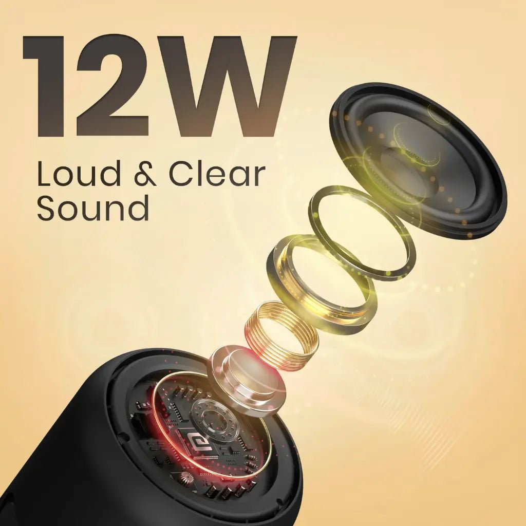 Portronics SoundDrum 1 (POR 1288) 10W Portable Bluetooth Speaker with Enhanced Bass