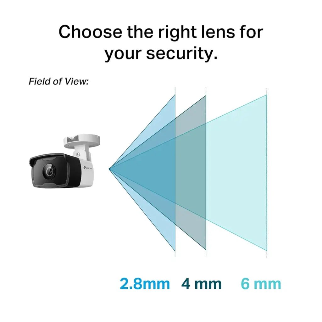 TP-Link VIGI C320I 2MP 4mm Outdoor IR Bullet Network Security Camera with Built-In Microphone and IP67 Weatherproof Rating