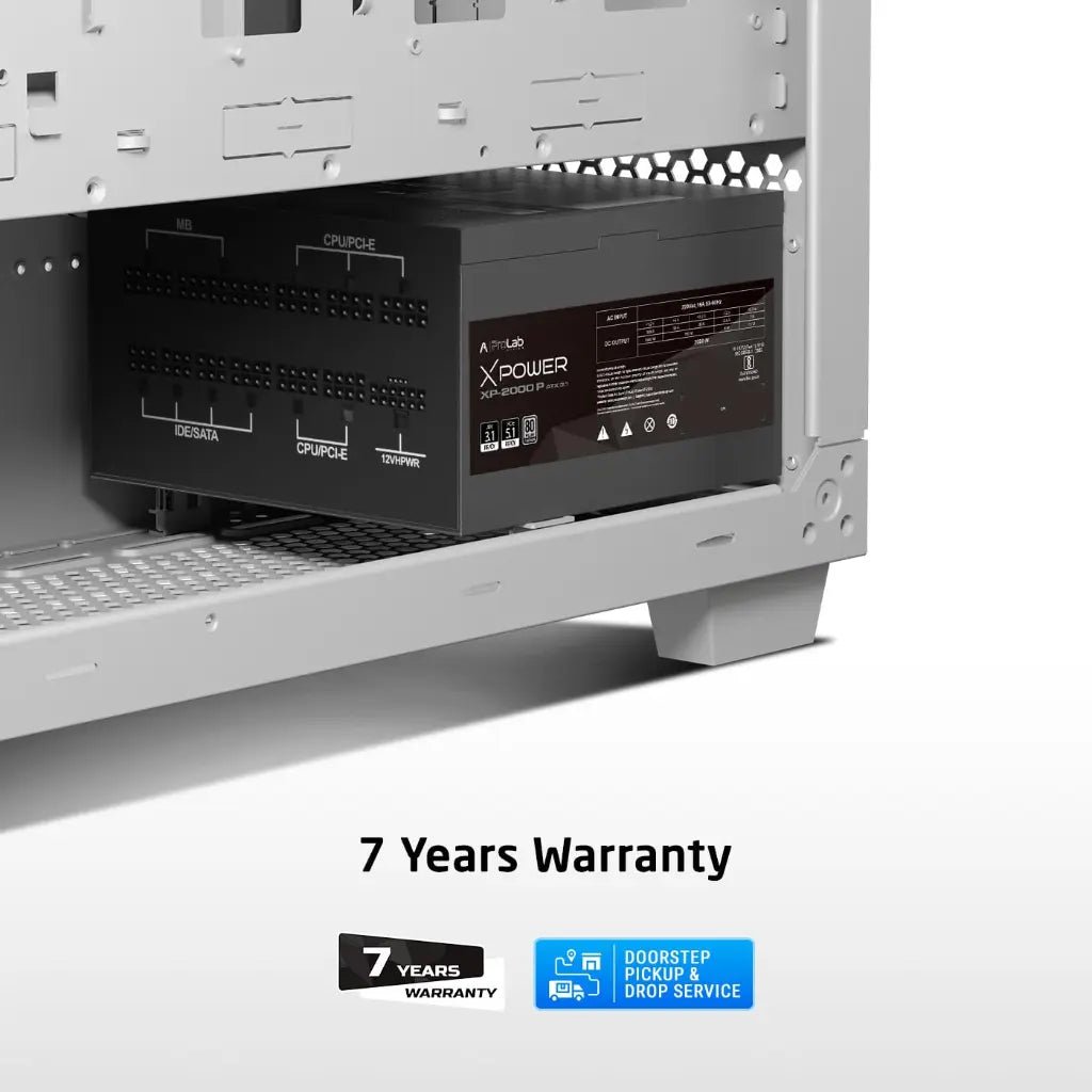 Prolab Design XPower XP-2000P 2000W ATX 3.1 80 Plus Platinum Fully Modular Power Supply Unit